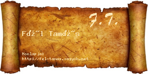 Fél Tamás névjegykártya